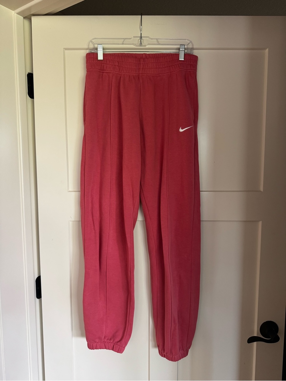 Nike Pink Sportswear Essential Fleece Sweatpants